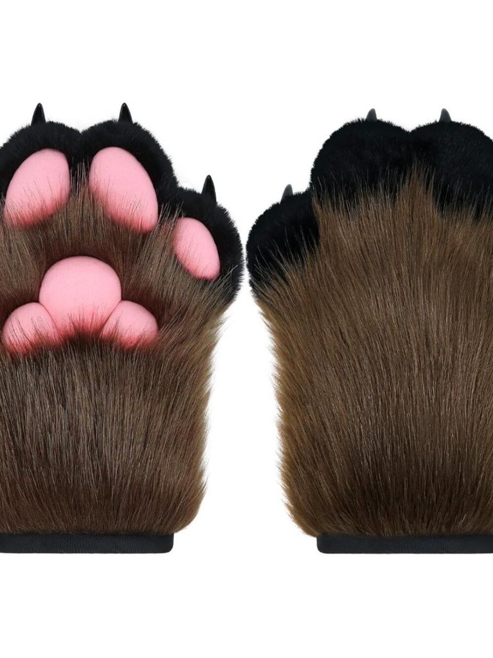 Cosplay Fursuit Paw Gloves Furry Claw Gloves Built-in Whistle Decompression Toys